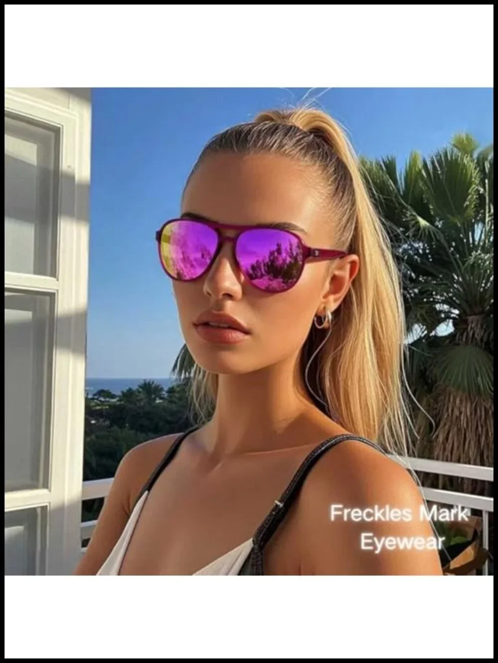 Classic Aviator Polarized Sunglasses Double Bridge Retro 70s 80s Shades